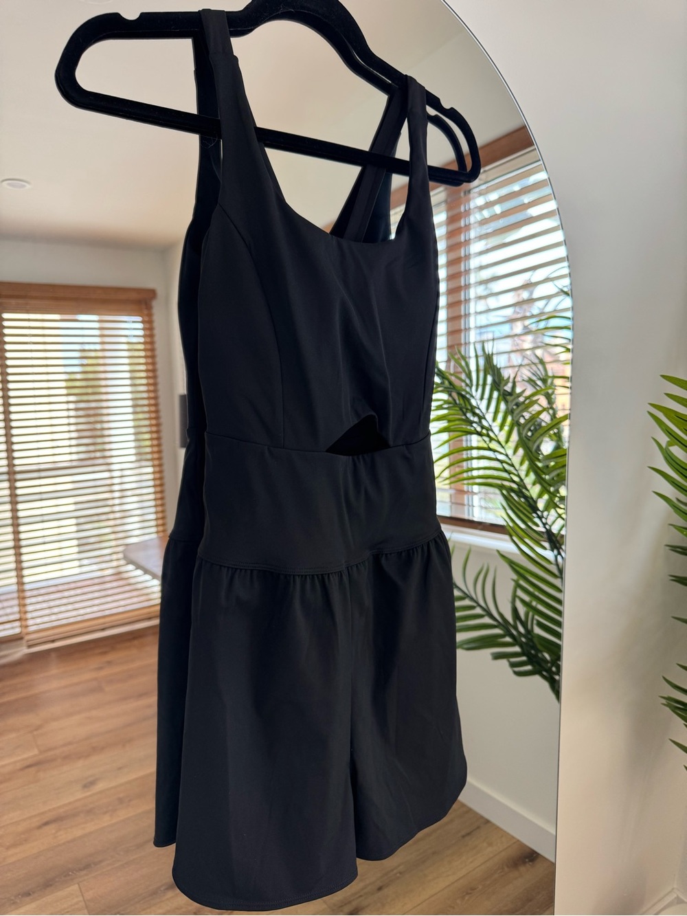 Athleisure Shorts Bodysuit with Cut Out